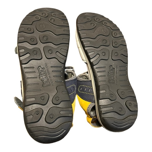 Hotter Stability Walk II Sandals Leather Multi-Color White Yellow Black Size 7 - Picture 10 of 12